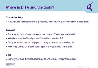 Copyright © Qimonda AG 2006. All rights reserved. 
Qimonda_ghk_rev111.pot 
Krause, QAG PD PDE 
2006-07-03 Page 20 
Revised Technology Adoption Life Cycle 
Techies 
Visionaries 
Pragmatists 
Conservatives 
Skeptics 
The Chasm !!!  