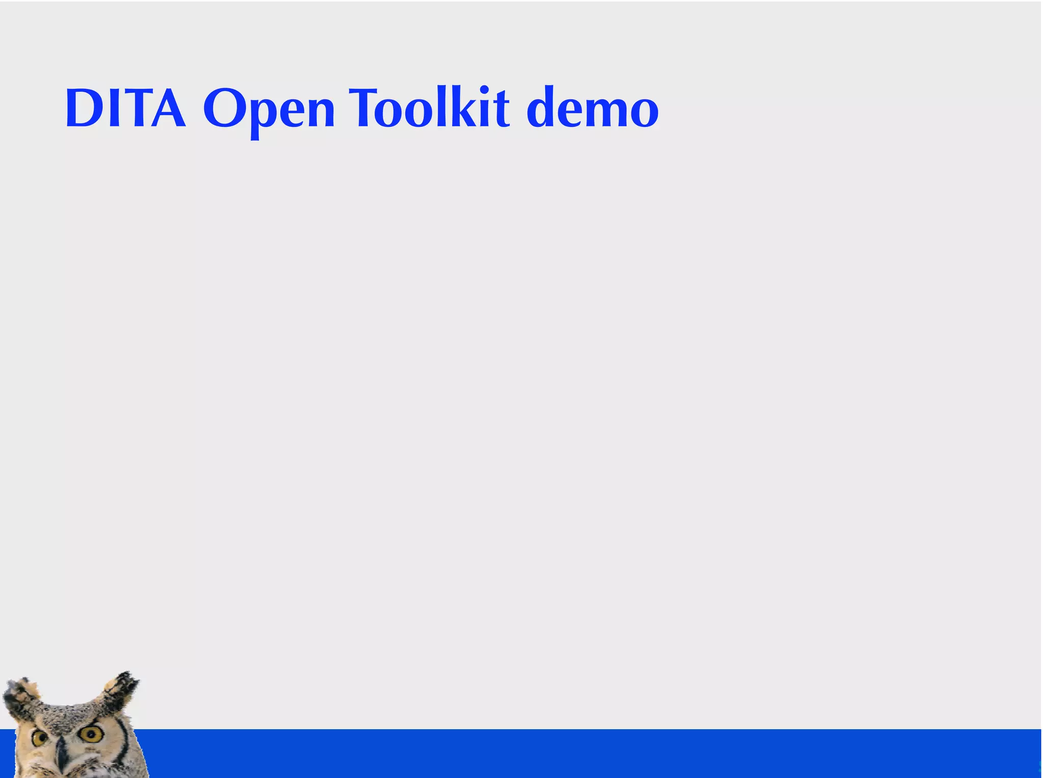 Demystifying DITA to PDF Publishing