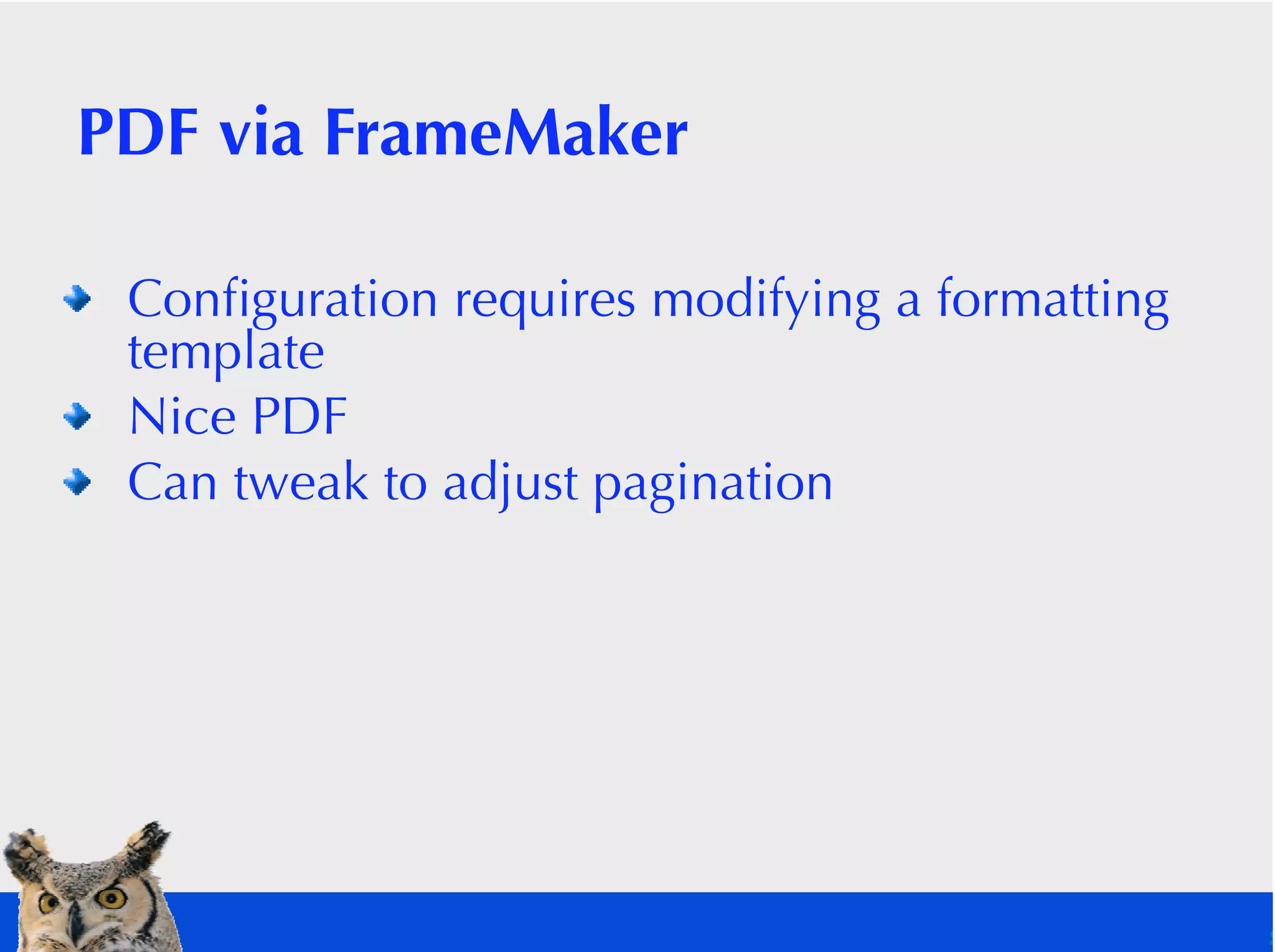 Demystifying DITA to PDF Publishing