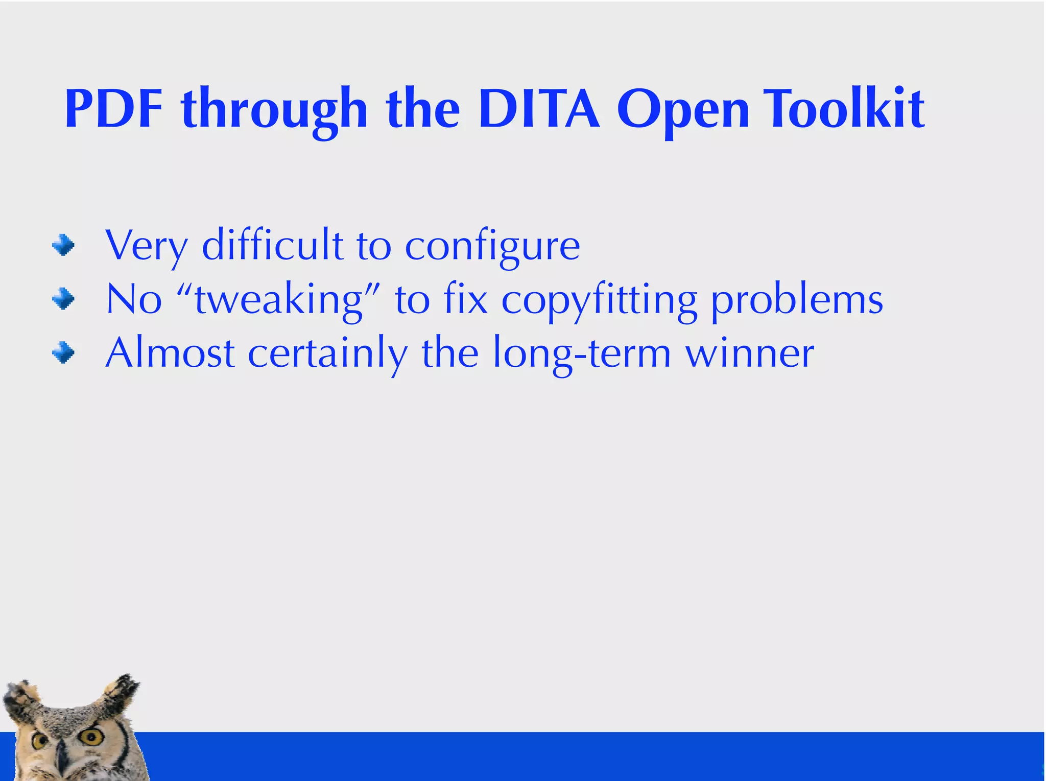 Demystifying DITA to PDF Publishing