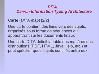 Les concepts fondamentaux de DITA