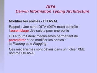 Les concepts fondamentaux de DITA