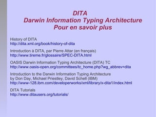 Les concepts fondamentaux de DITA