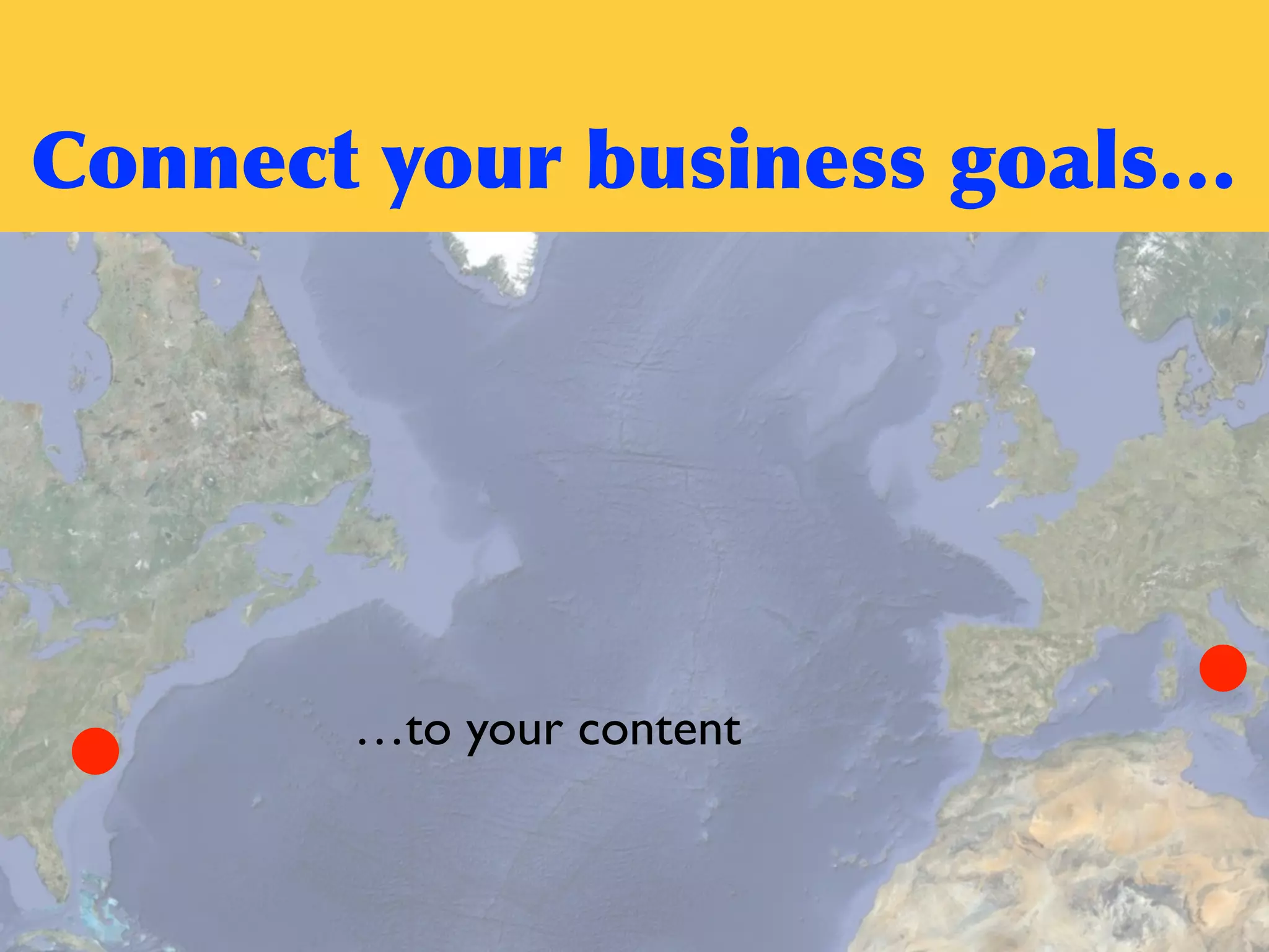 Connect	
 your	
 business	
 goals…
…to your content
 