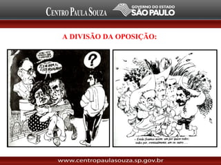 A DIVISÃO DA OPOSIÇÃO:
 