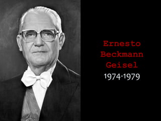 ErnestoErnesto
BeckmannBeckmann
GeiselGeisel
1974-1979
 