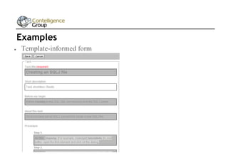 Examples


Template-informed form

 