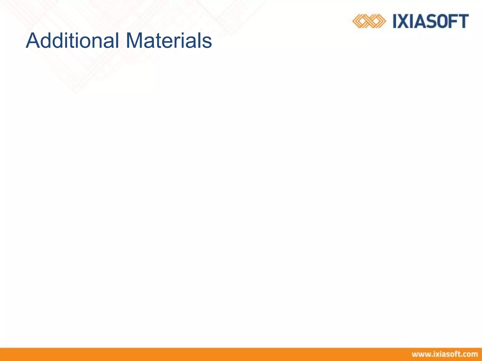 Additional Materials
 