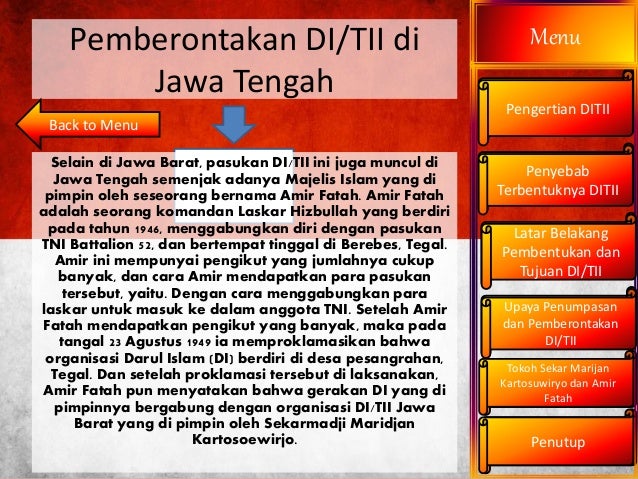 Latar belakang di tii jawa tengah