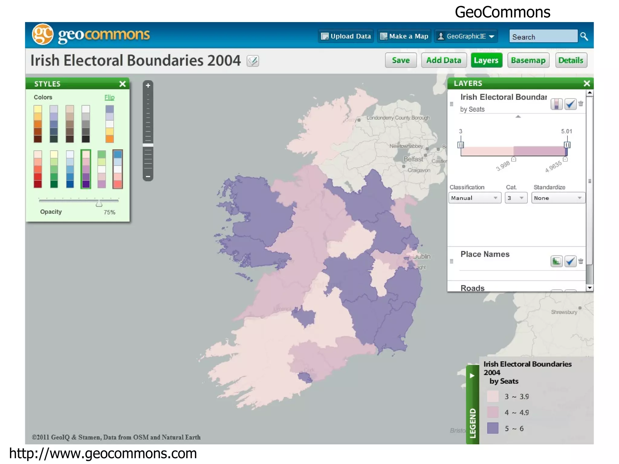 http://www.geocommons.com GeoCommons 