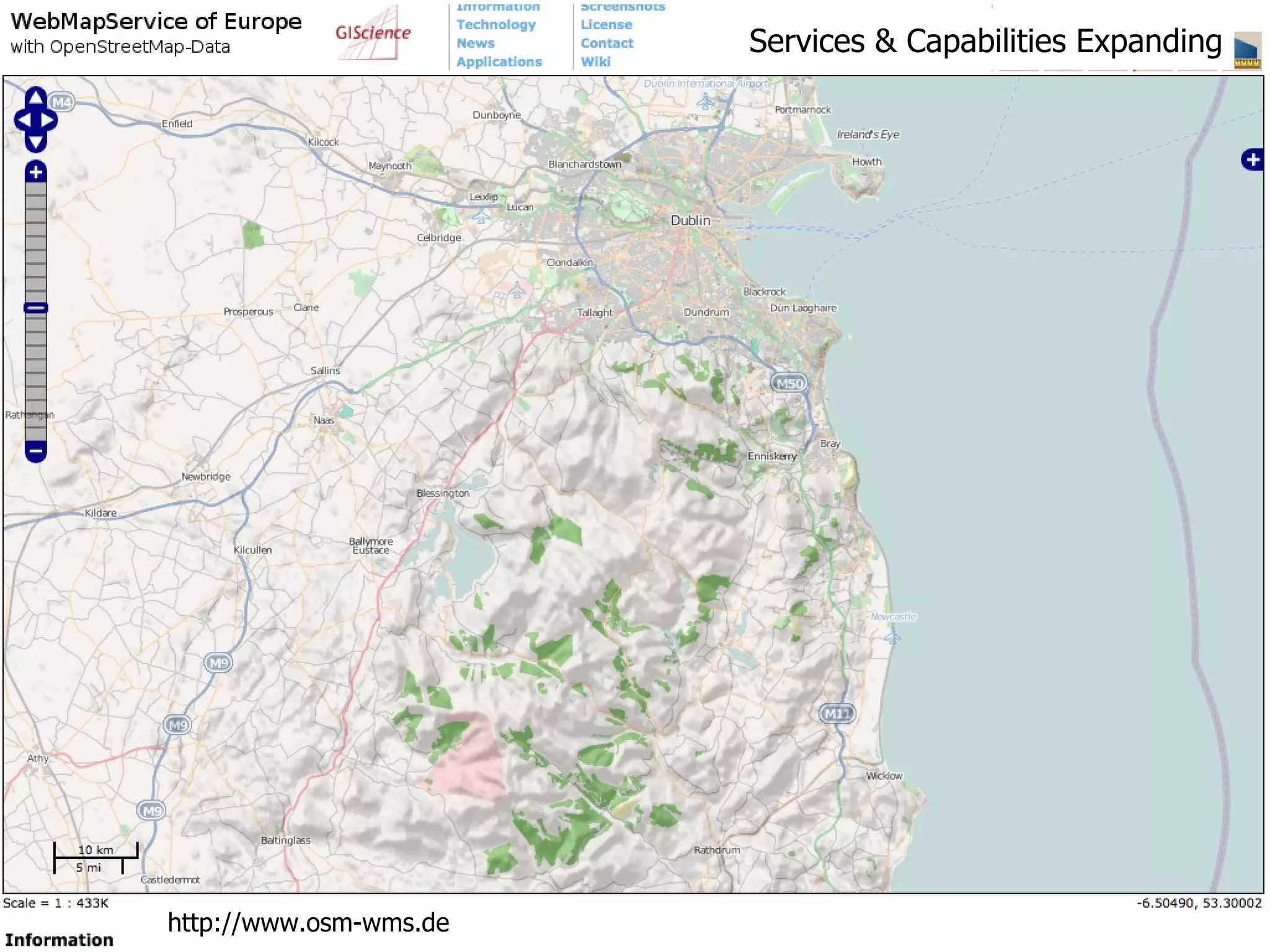 Services & Capabilities Expanding http://www.osm-wms.de 