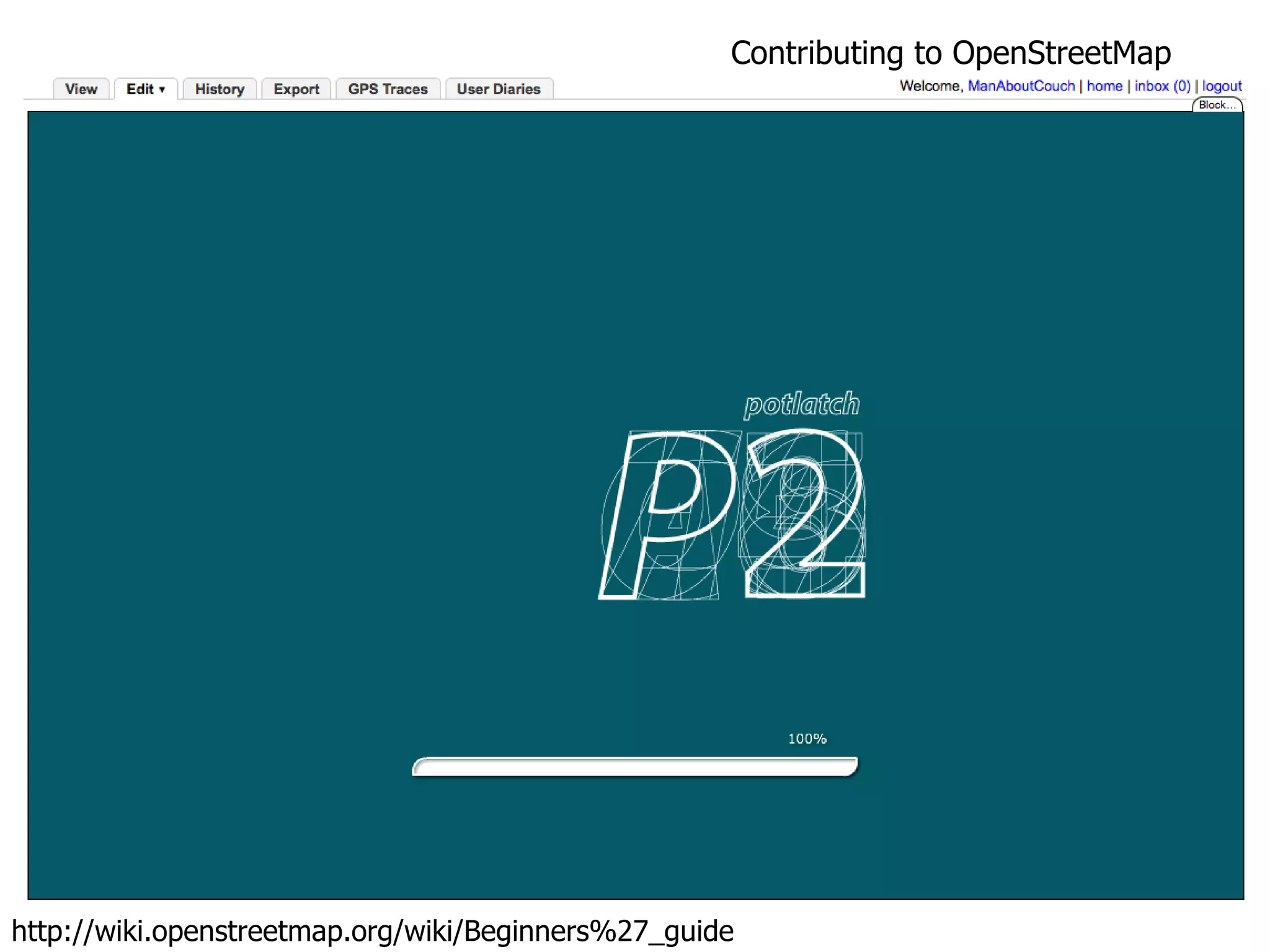 Contributing to OpenStreetMap http://wiki.openstreetmap.org/wiki/Beginners%27_guide 