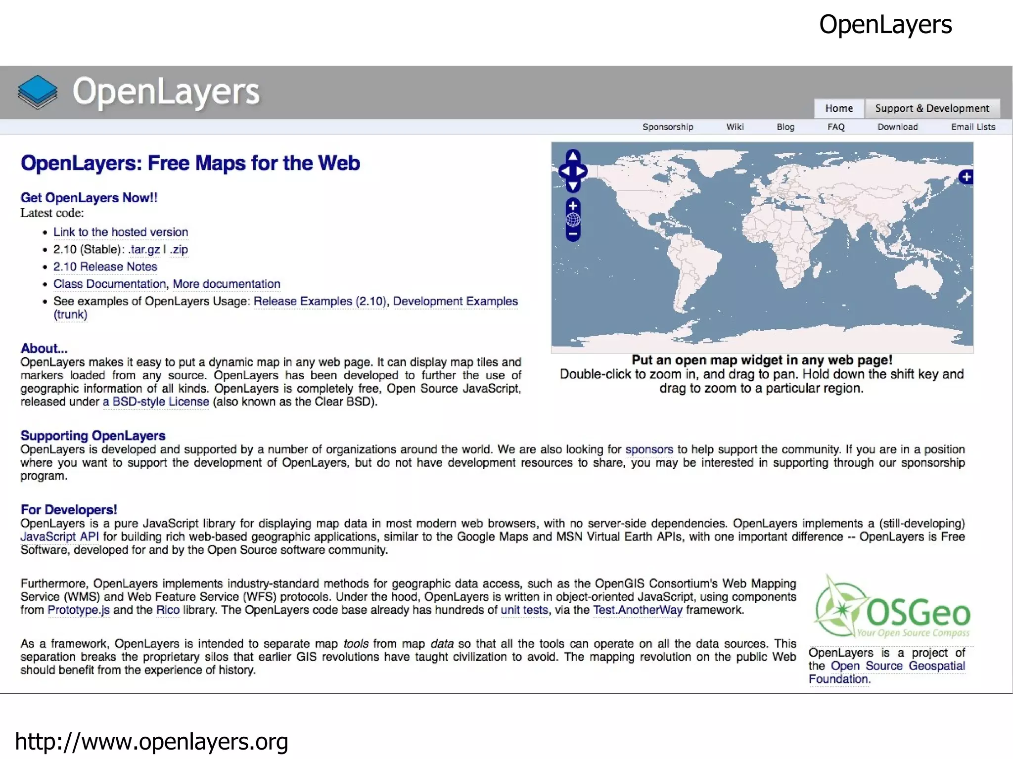 http://www.openlayers.org OpenLayers 