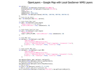 OpenLayers – Google Map with Local GeoServer WMS Layers 