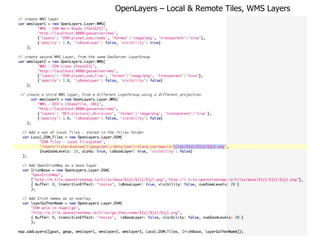 OpenLayers – Local & Remote Tiles, WMS Layers 