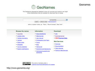 Geonames http://www.geonames.org/ 