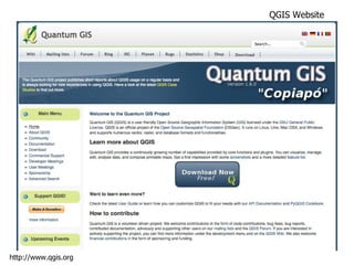 QGIS Website http://www.qgis.org 