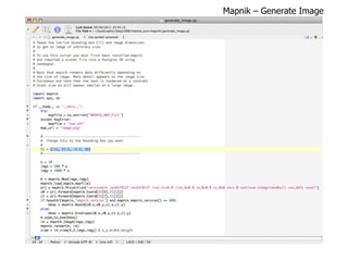 Mapnik – Generate Image 