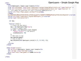 OpenLayers – Simple Google Map 