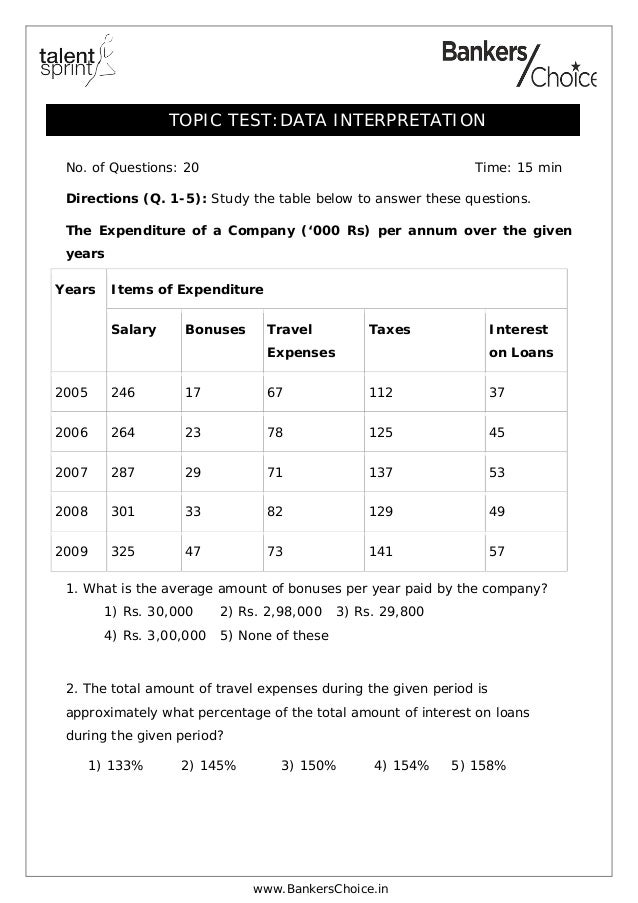 data-interpretation-test