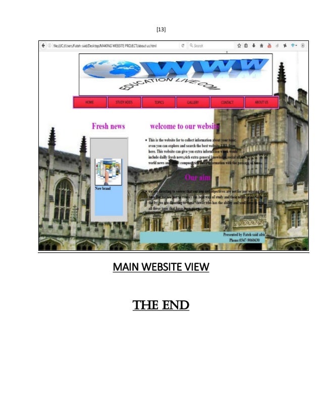 thesis website
