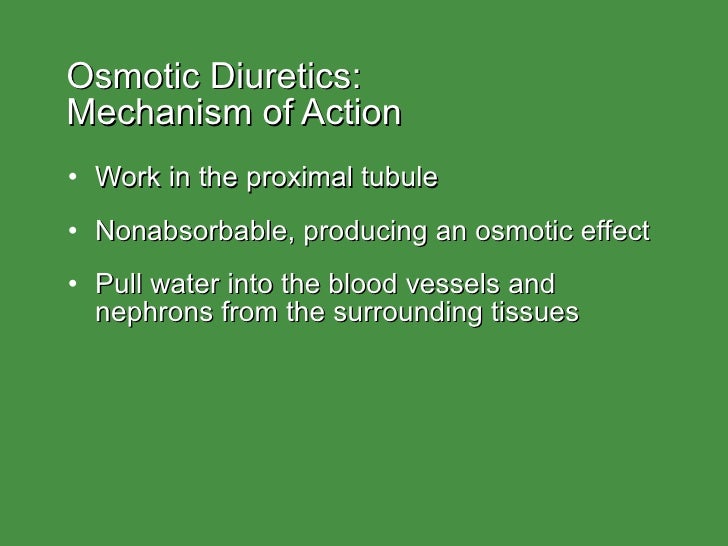 Diuretic agents outline