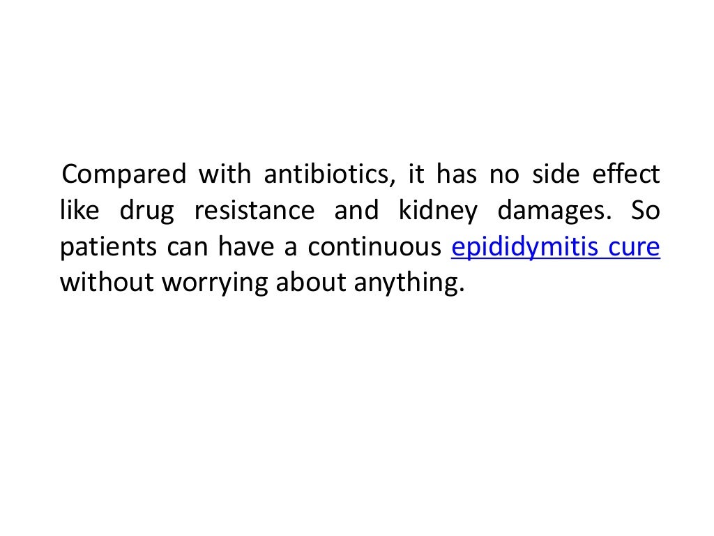 Diuretic and Antiinflammatory Pill for epididymitis cure