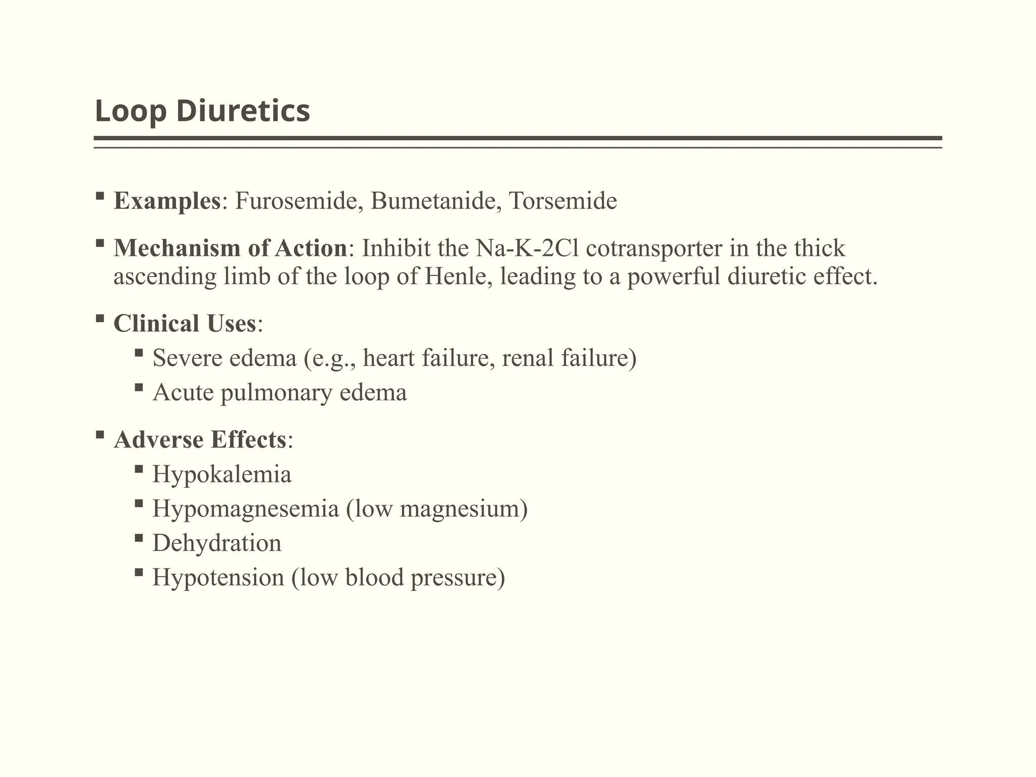 Diuretic drugs.classification with mechanism | PPTX