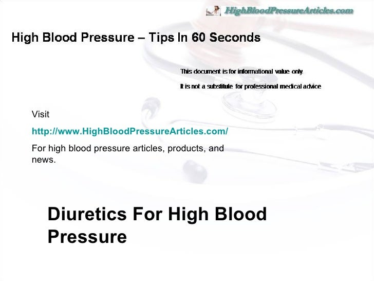 Diuretics for Hypertension