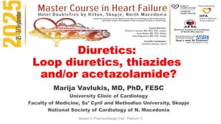 The role of diuretics in congestive heart failure | PPTX
