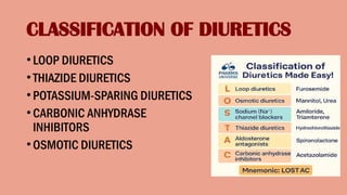 DIURETICS IN THE URINARY SYSTEM 1.pptx.. | PPTX