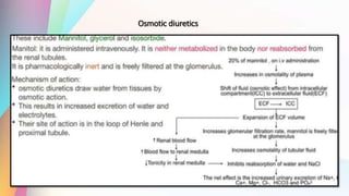 Osmotic diuretics
 