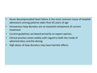 Diuretic strategies in patients with acute decompensated | PPT