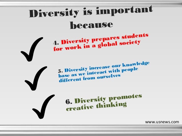 examples of why diversity is important This lesson defines the word diversity it also gives examples of both visible and invisible diversity some examples of understanding diversity and why it is important are also discussed. examples of why diversity is important This lesson defines the word diversity it also gives examples of both visible and invisible diversity some examples of understanding diversity and why it is important are also discussed.
