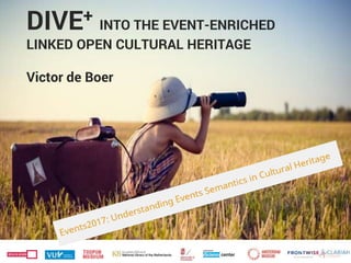 DIVE+ INTO THE EVENT-ENRICHED
LINKED OPEN CULTURAL HERITAGE
Victor de Boer
 