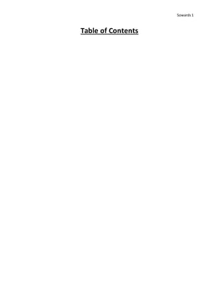 Sowards 1
Table of Contents
 
