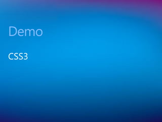 Demo
CSS3
 