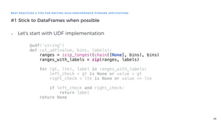 Udf Label Dive into PySpark | PDF