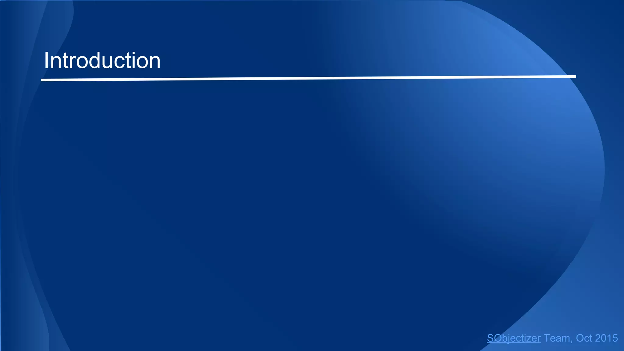 Introduction
SObjectizer Team, Jan 2016
 