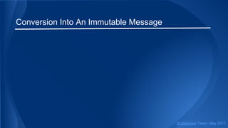 Conversion Into An Immutable Message
SObjectizer Team, May 2017
 