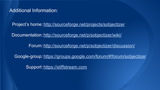 Additional Information:
Project’s home: http://sourceforge.net/projects/sobjectizer
Documentation: http://sourceforge.net/p/sobjectizer/wiki/
Forum: http://sourceforge.net/p/sobjectizer/discussion/
Google-group: https://groups.google.com/forum/#!forum/sobjectizer
Support: https://stiffstream.com
 