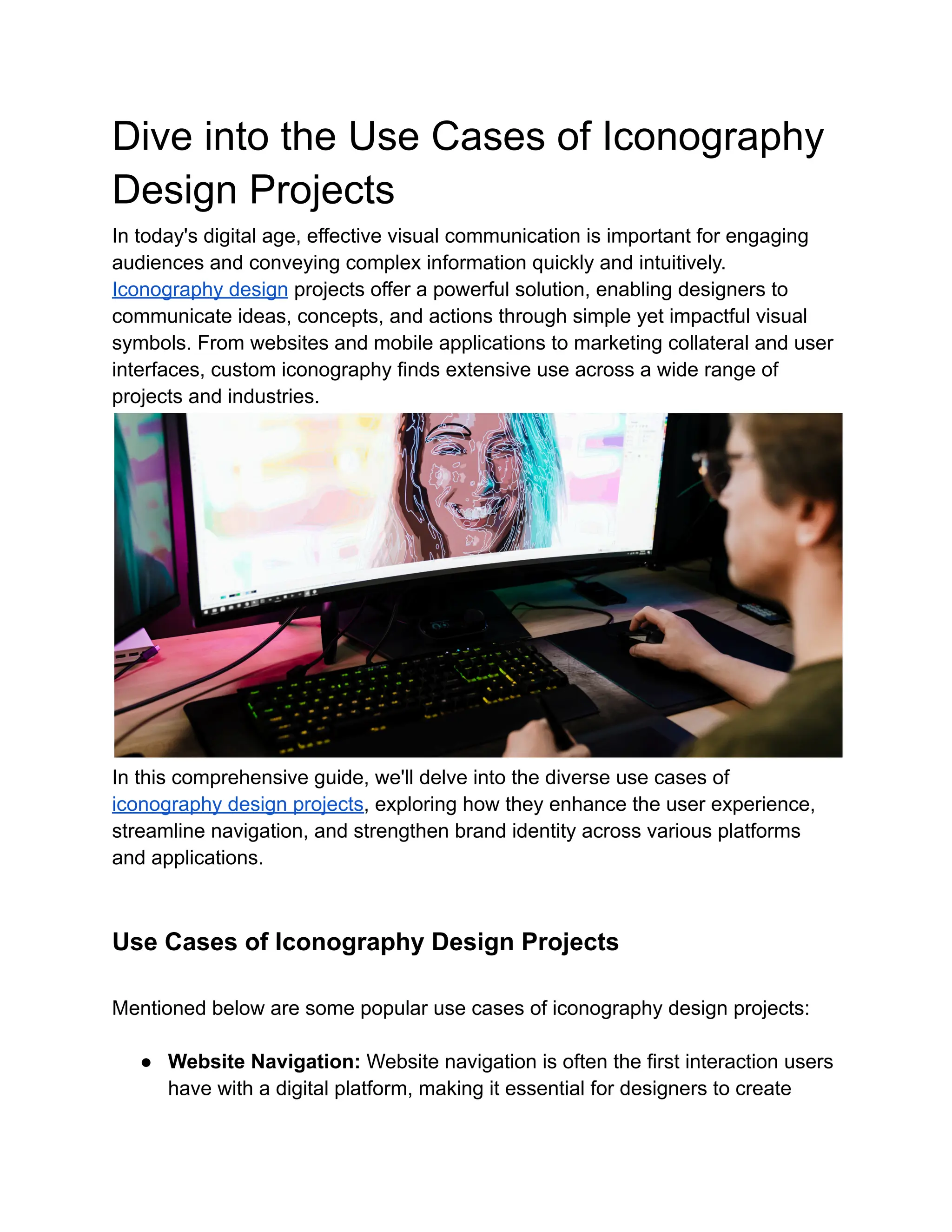 Dive into the Use Cases of Iconography Design | PDF