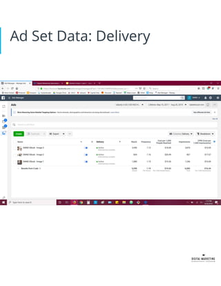 Ad Set Data: Delivery
 