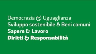 Partito Democratico   2012   FF3300 / Molotro / Imaginifica




    Democrazia & Uguaglianza
    Sviluppo sostenibile & Beni comuni
    Sapere & Lavoro
    Diritti & Responsabilità
 