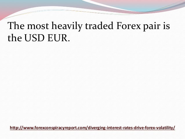 Most heavily traded forex pairs