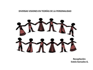 DIVERSAS VISIONES EN TEORÍAS DE LA PERSONALIDAD
Recopilación:
Estela Gonzales G.
 