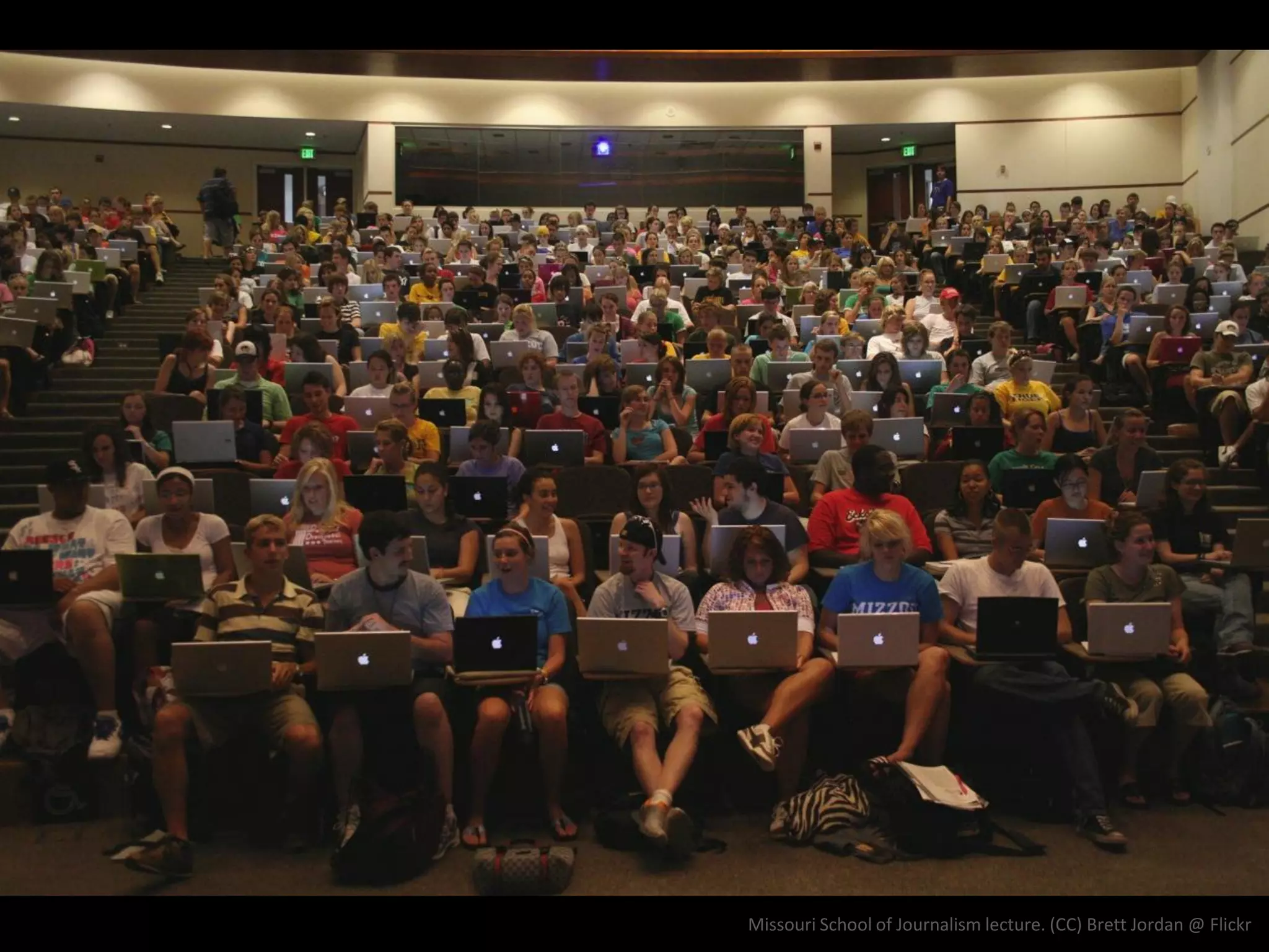 Missouri School of Journalism lecture. (CC) Brett Jordan @ Flickr
 