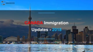 CANADA Immigration
Updates - 2018
 