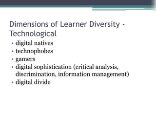 Diverse Learners