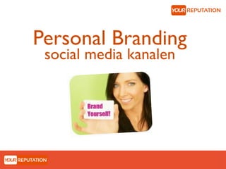 Personal Branding
 social media kanalen
 